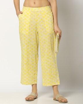 women printed relaxed fit pants