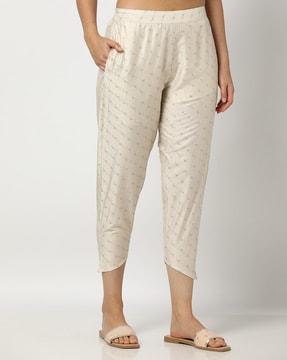 women printed relaxed fit pants