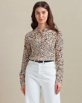 women printed relaxed fit shirt