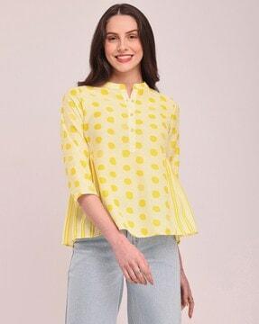 women printed relaxed fit top