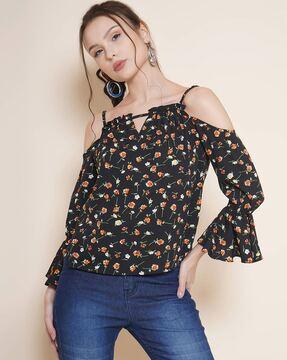 women printed relaxed fit top