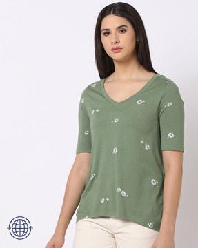 women printed relaxed fit top