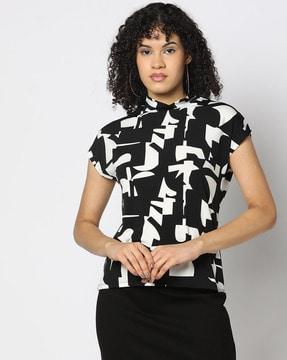 women printed relaxed fit top