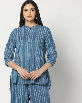 women printed relaxed fit tunic