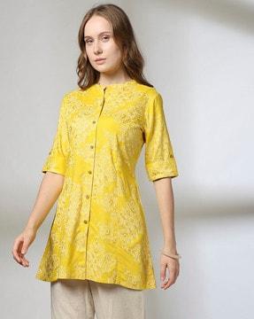 women printed relaxed fit tunic