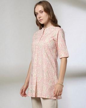 women printed relaxed fit tunic