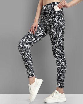 women printed skinny jeggings