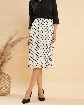 women printed skirt with elasticated waist