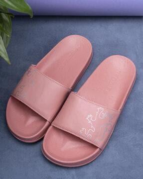 women printed slides