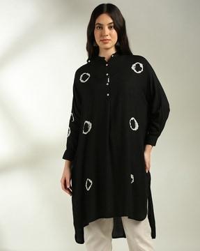 women printed straight kurta