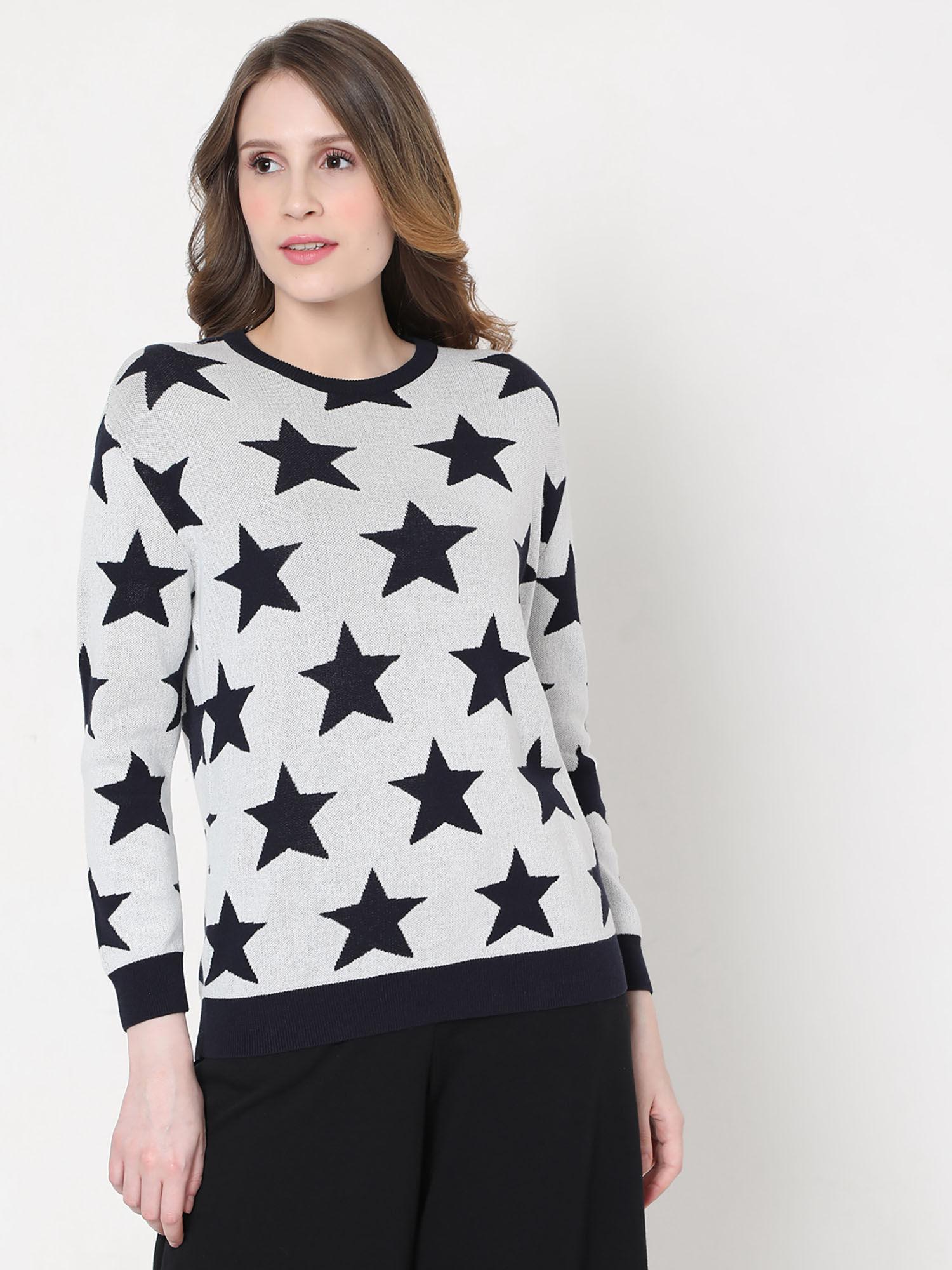 women printed sweater