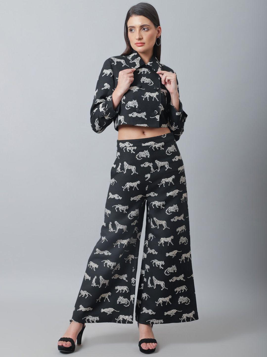 women printed top & trouser co-ords