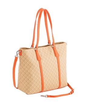 women printed tote bag with detachable strap