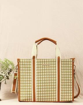 women printed tote bag with pouch