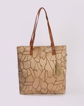 women printed tote bag