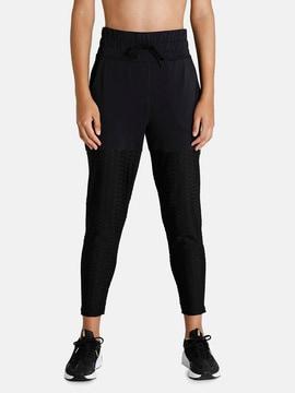 women printed track pants with insert pockets