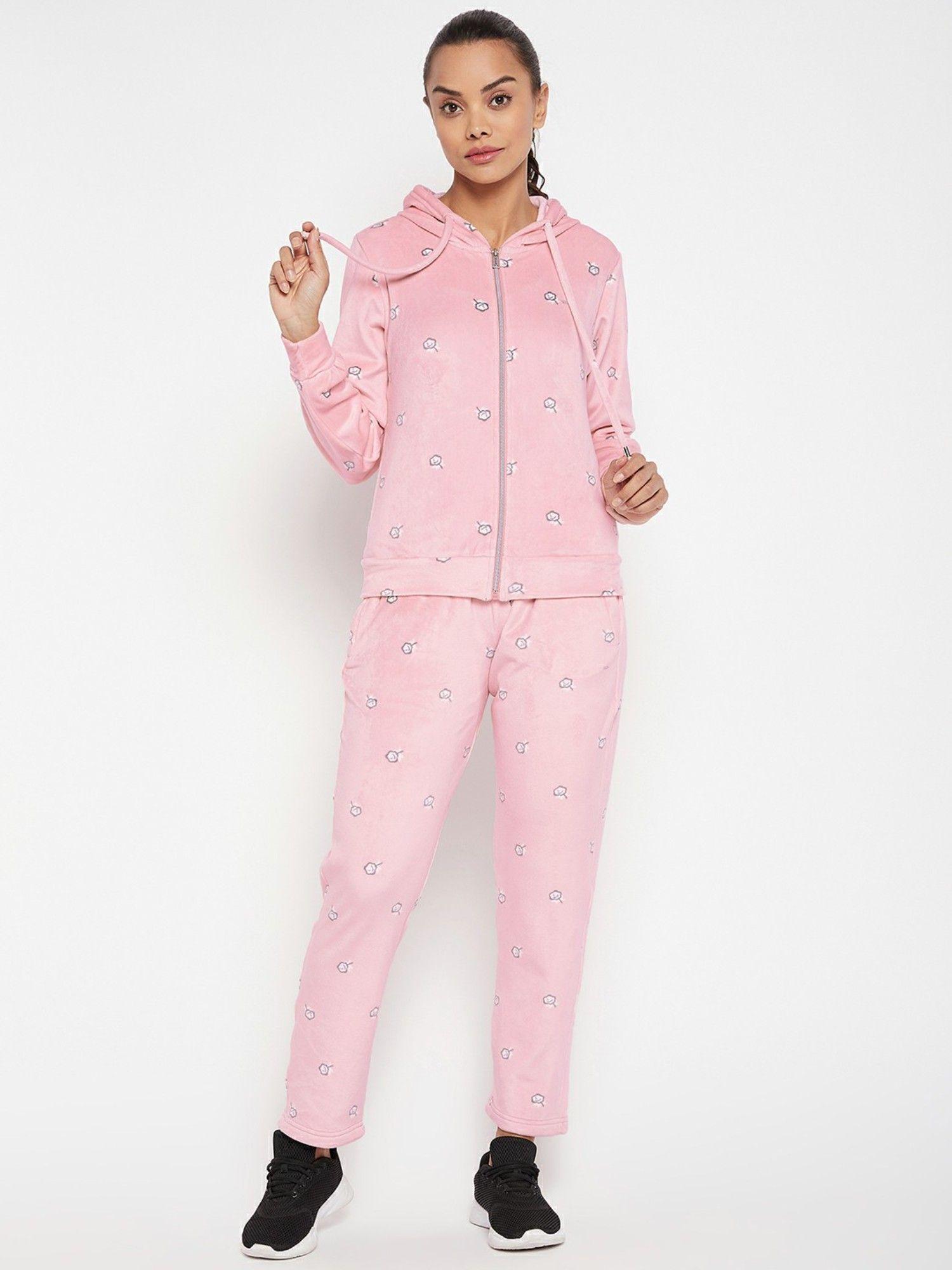 women printed tracksuits (set of 2)