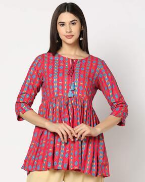 women printed tunic