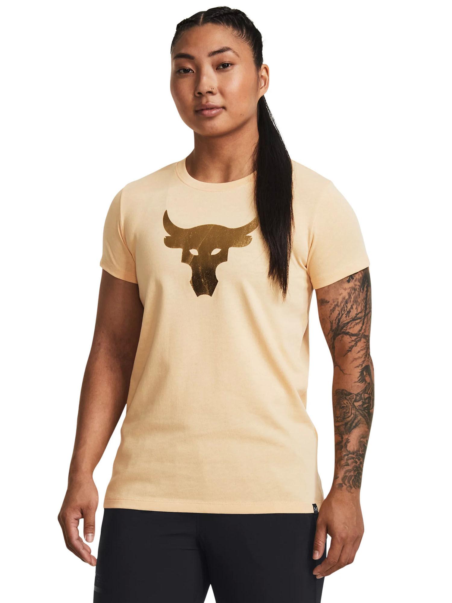 women project rock arena heavyweight short sleeves t-shirt - yellow