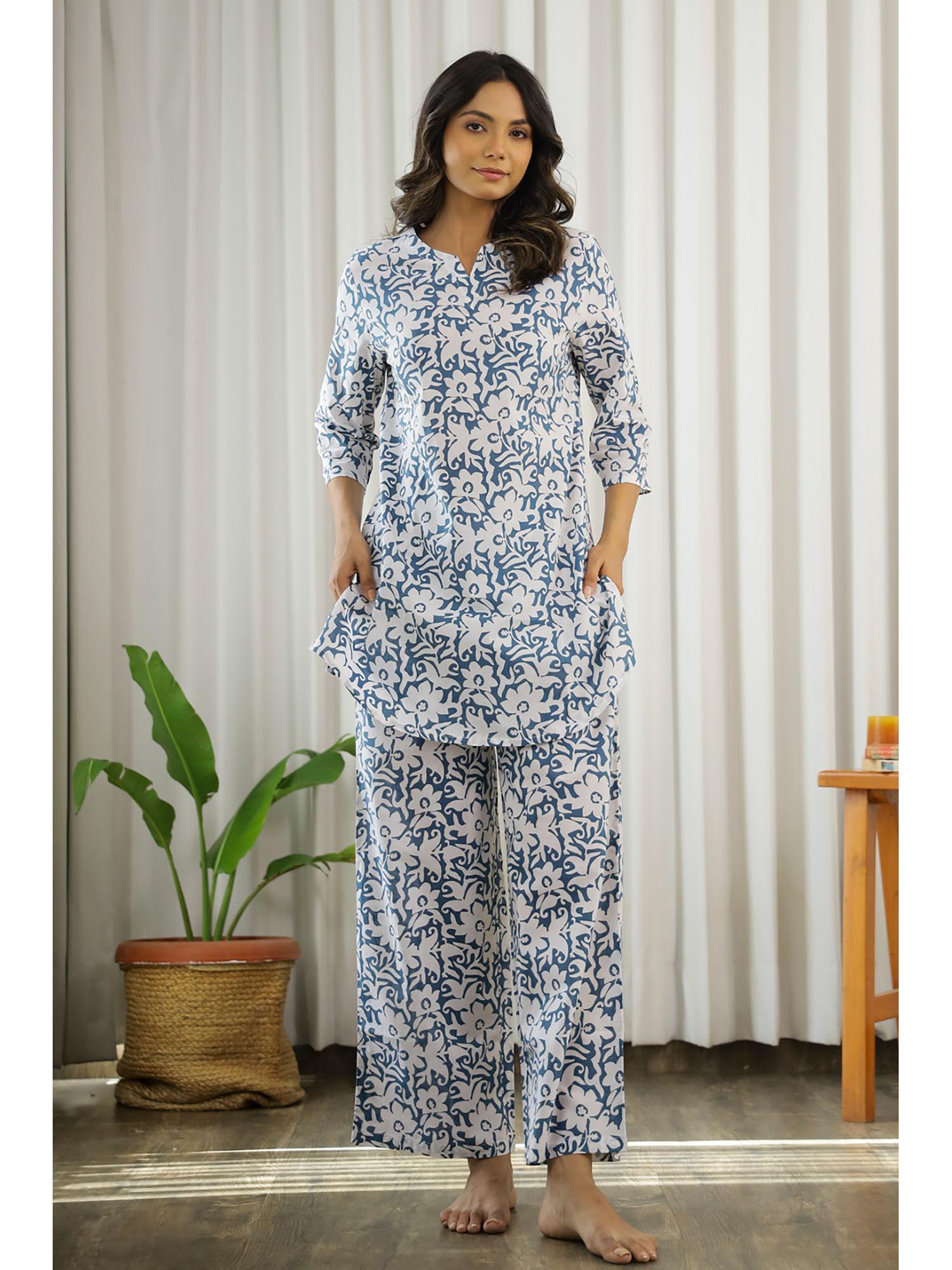 women pure cotton night suit (set of 2)