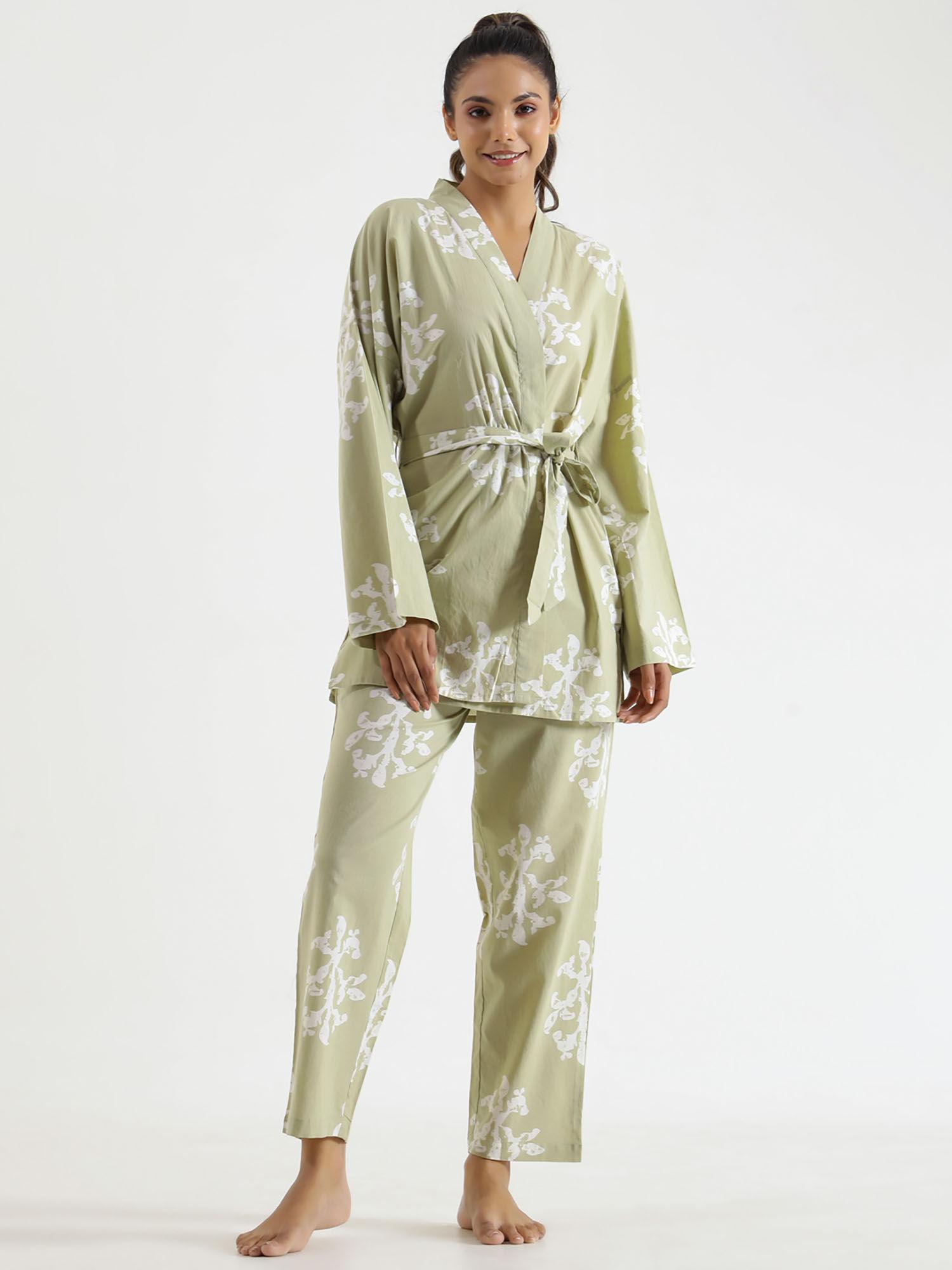 women pure cotton night suit (set of 3)