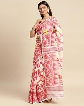 women pure tant cotton handloom saree