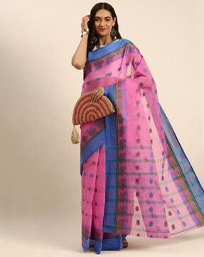 women pure tant cotton handloom saree