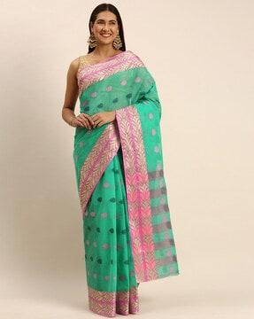 women pure tant cotton handloom saree