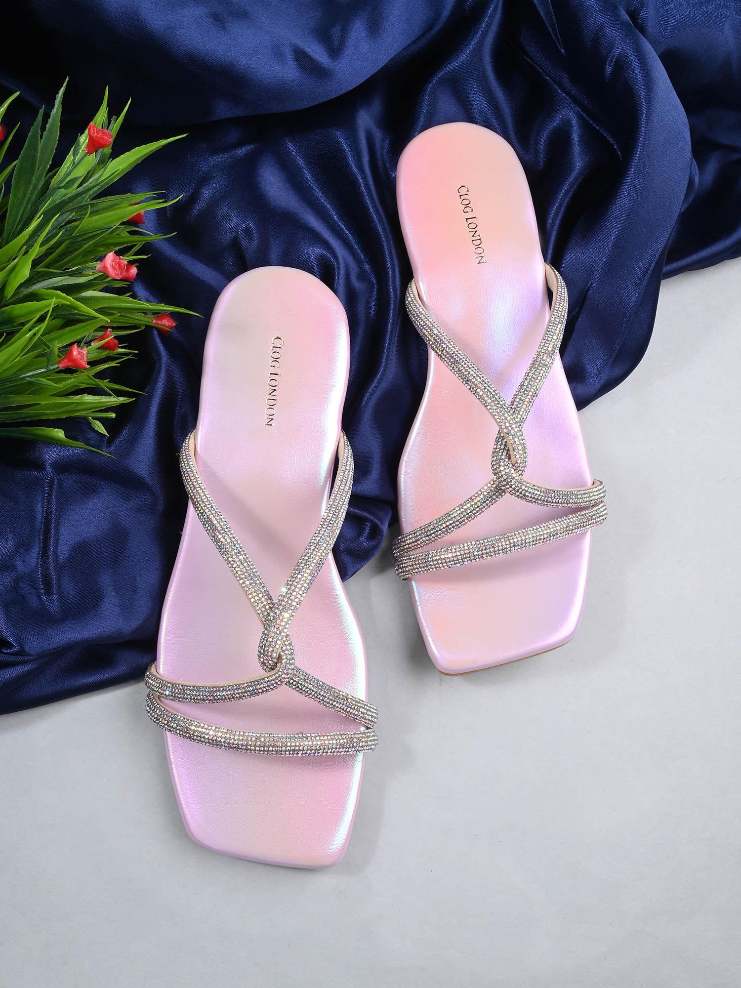 women purple sandals