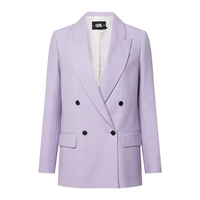 women purple tailored blazer