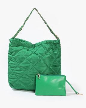 women quilted bucket bag