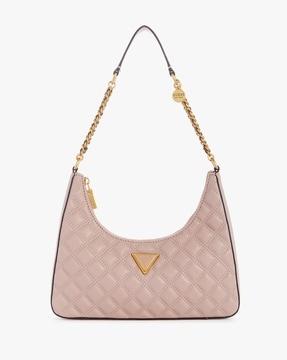 women quilted giully baguette bag