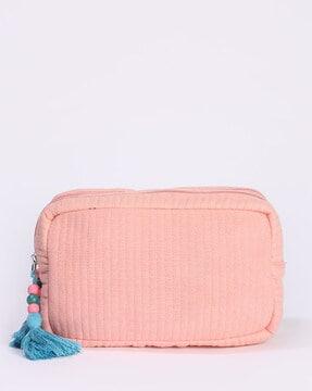 women quilted multi-purpose pouch