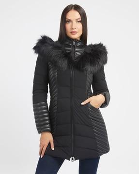 women quilted regular fit jacket