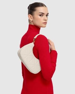 women quilted shoulder bag