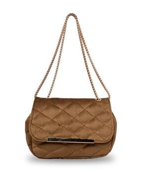 women quilted shoulder bag