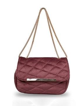 women quilted shoulder bag