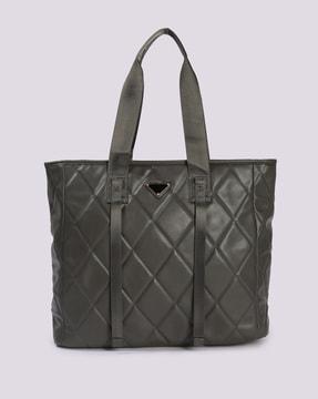 women quilted tote bag