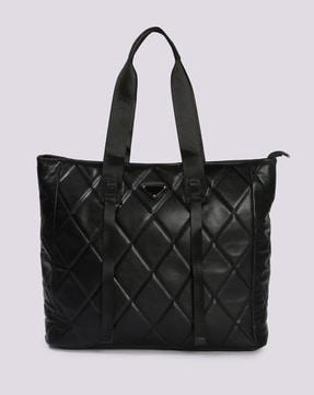 women quilted tote bag