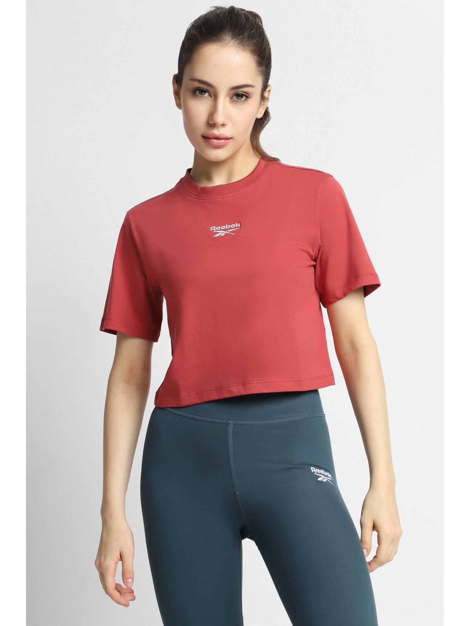 women red all day active t-shirt