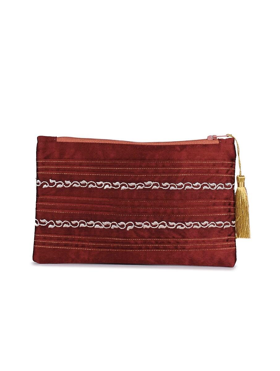 women red cotton fabric wristlet sleeves &amp; pouches