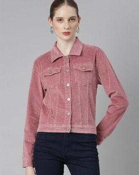 women regular fit blouson jacket