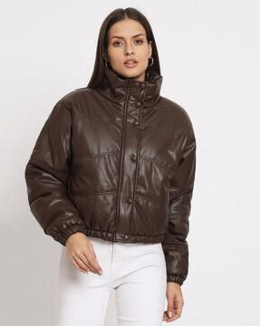 women regular fit bomber jacket