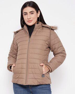 women regular fit bomber jacket