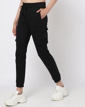 women regular fit cotton joggers