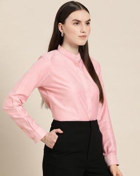 women regular fit cotton shirt