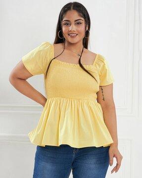 women regular fit cotton top