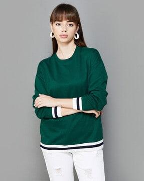 women regular-fit crew-neck sweatshirt