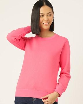 women regular fit crew-neck sweatshirt