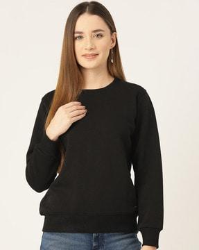 women regular fit crew-neck sweatshirt